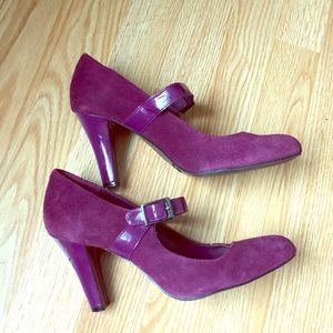 Suede Mary Jane Heels 👠❤️